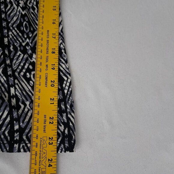 Ambiance Strapless Black White Geometric Print Jumpsuit Drawstring Waist‎ Large - Picture 10 of 12